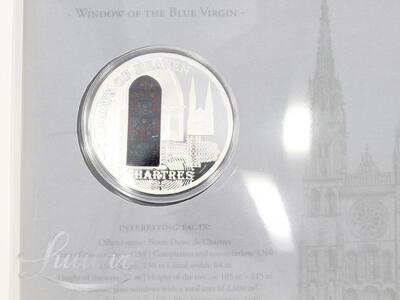 Hõbemünt 925* Chartes Cathedral- Window of the Blue Virgin