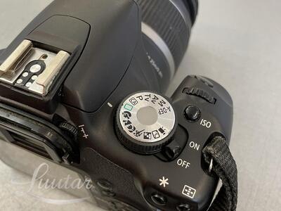 Peegelkaamera Canon EOS Rebel T1i + objektiiv Canon EFS 18-55mm