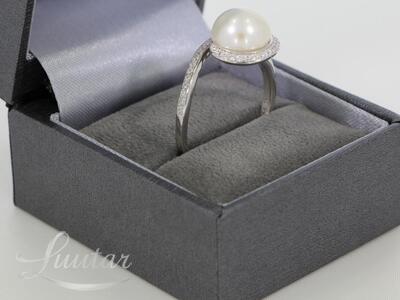 Hõbesõrmus 925* Pärliga Gaura UUS!