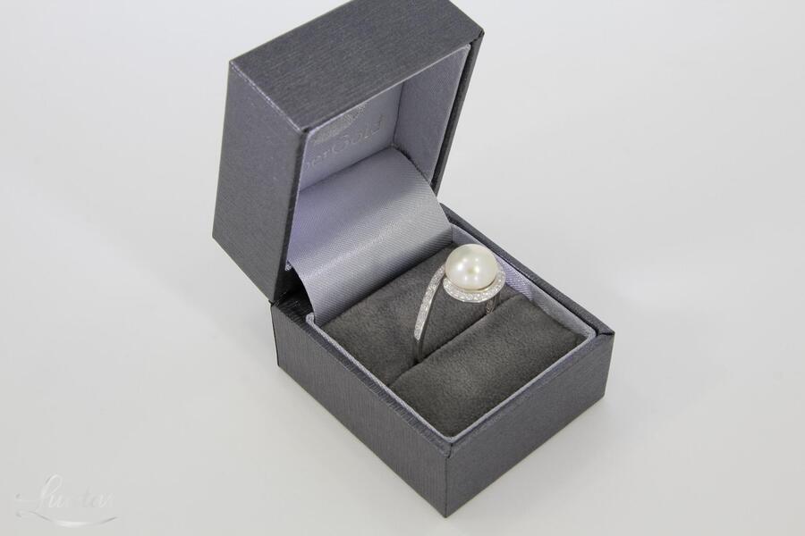 Hõbesõrmus 925* Pärliga Gaura UUS!