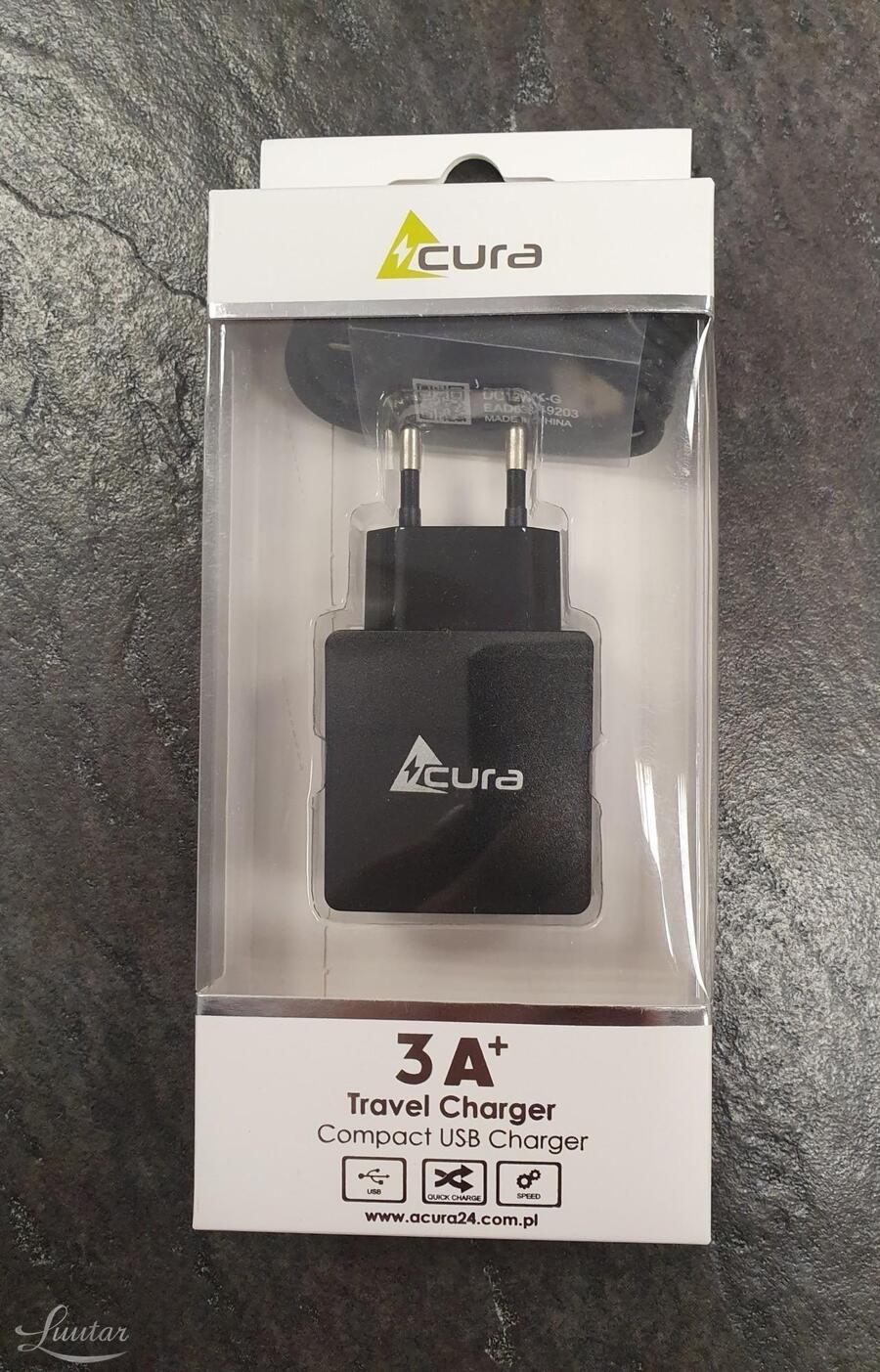 Laadija Acura 3A+ USB type-C UUS!