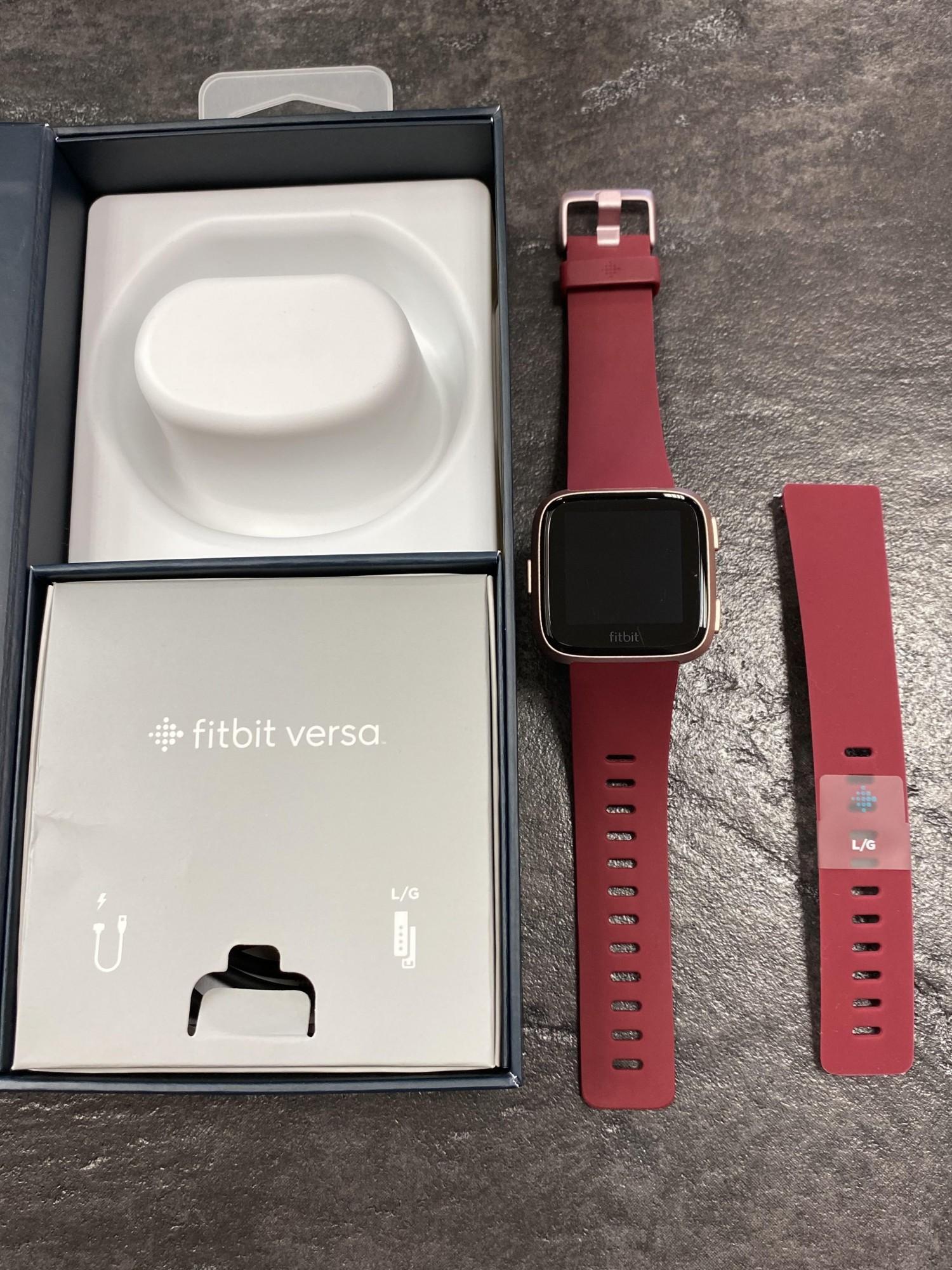 fitbit versa merlot rose gold