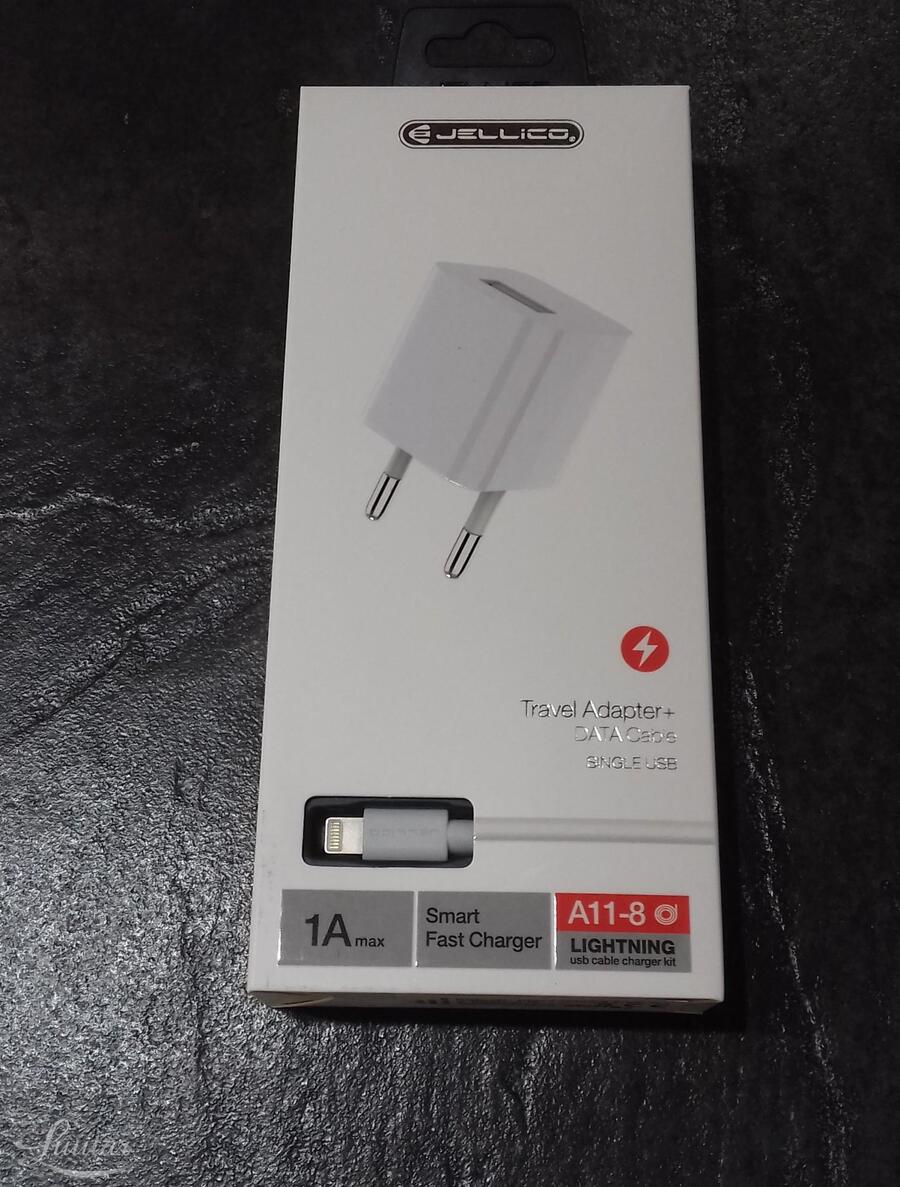 Laadija JELLICO A11 5V/1A + Juhe USB Lightning