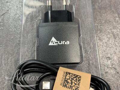 Laadija ACURA 5V/3A + Juhe microUSB UUS!