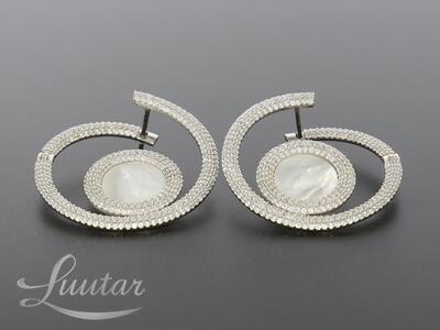 Hõbekõrvarõngad 925* UUED! Rodeeritud! tsirkoonid! Deva Jewelry