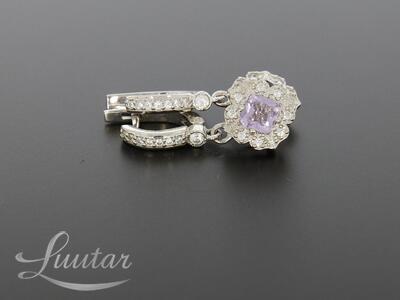 Hõbekõrvarõngad 925* UUED! Ametüstid! Tsirkoonid! GS Jewelry