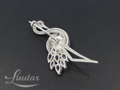 Hõbepross 925* +585*Uus! Tsirkoonid.Deva Jewelry