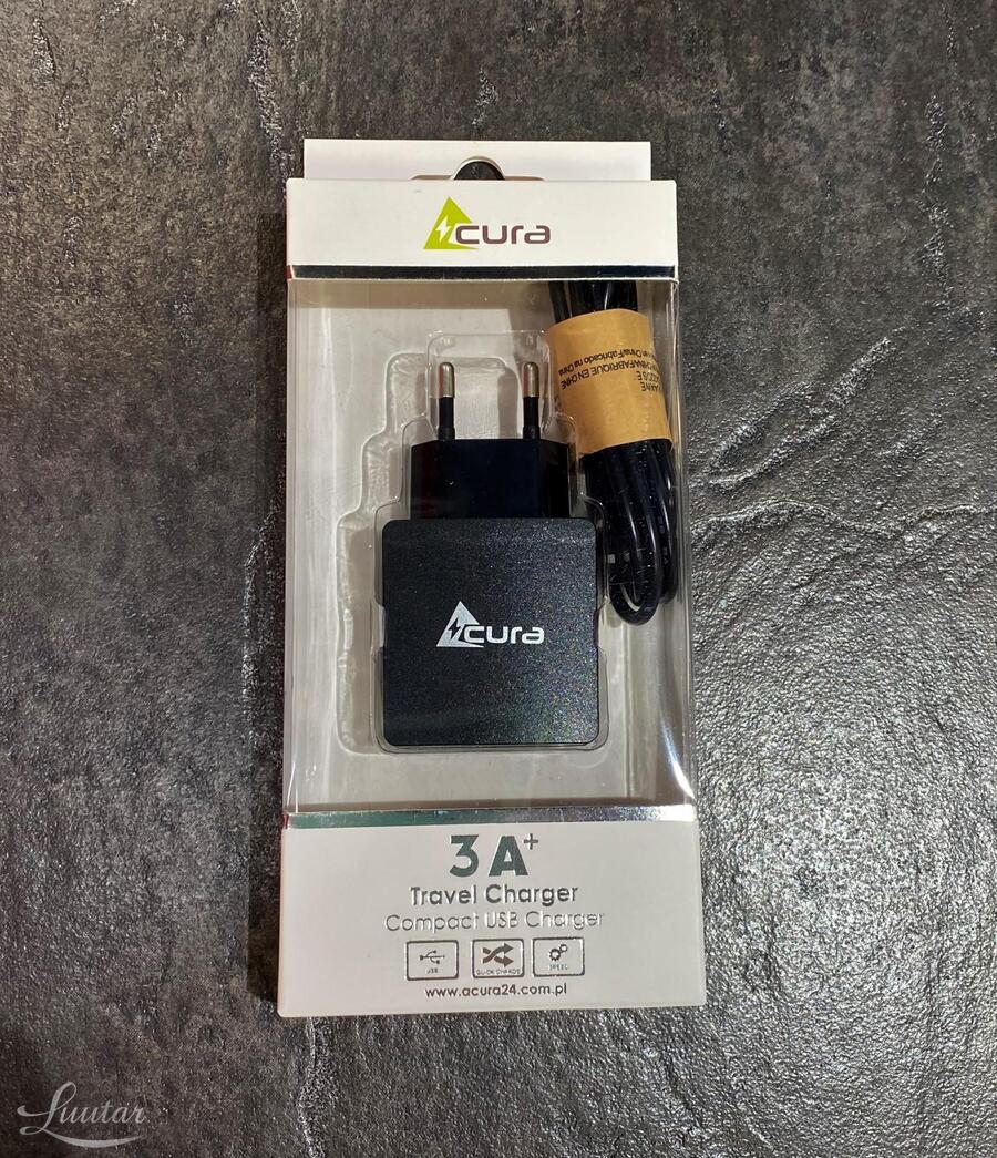 Laadija Acura 5V/3A+ microUSB!