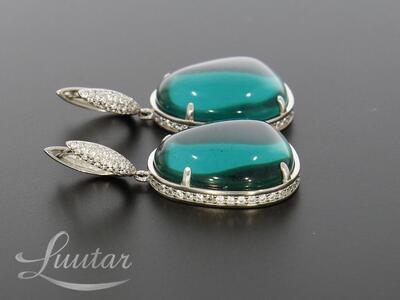 Hõbekõrvarõngad 925* UUED! Fianiit! Deva Jewelry