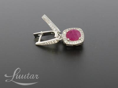 Hõbekõrvarõngad 925* Rubiinid! Deva Jewelry! UUED!