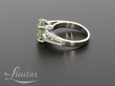 Hõbesõrmus 925* Uus! Roheline kvarts! DEVA Jewelry