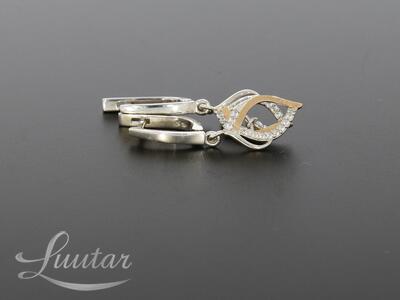 Hõbekõrvarõngad 925*+375* UUED! Tsirkoonid Deva Jewelry