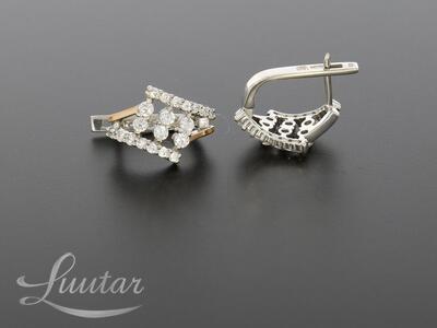 Hõbekõrvarõngad 925*+375* UUED! Tsirkoonid Deva Jewelry