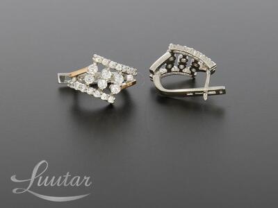 Hõbekõrvarõngad 925*+375* UUED! Tsirkoonid Deva Jewelry