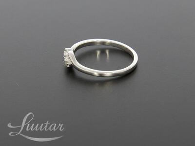 Hõbesõrmus 925* UUS! Teemantid 0.06ct! Golden Silver Jewelry