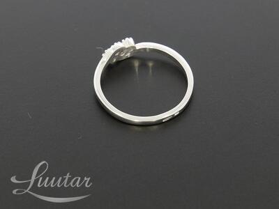 Hõbesõrmus 925* UUS! Teemantid 0.06ct! Golden Silver Jewelry