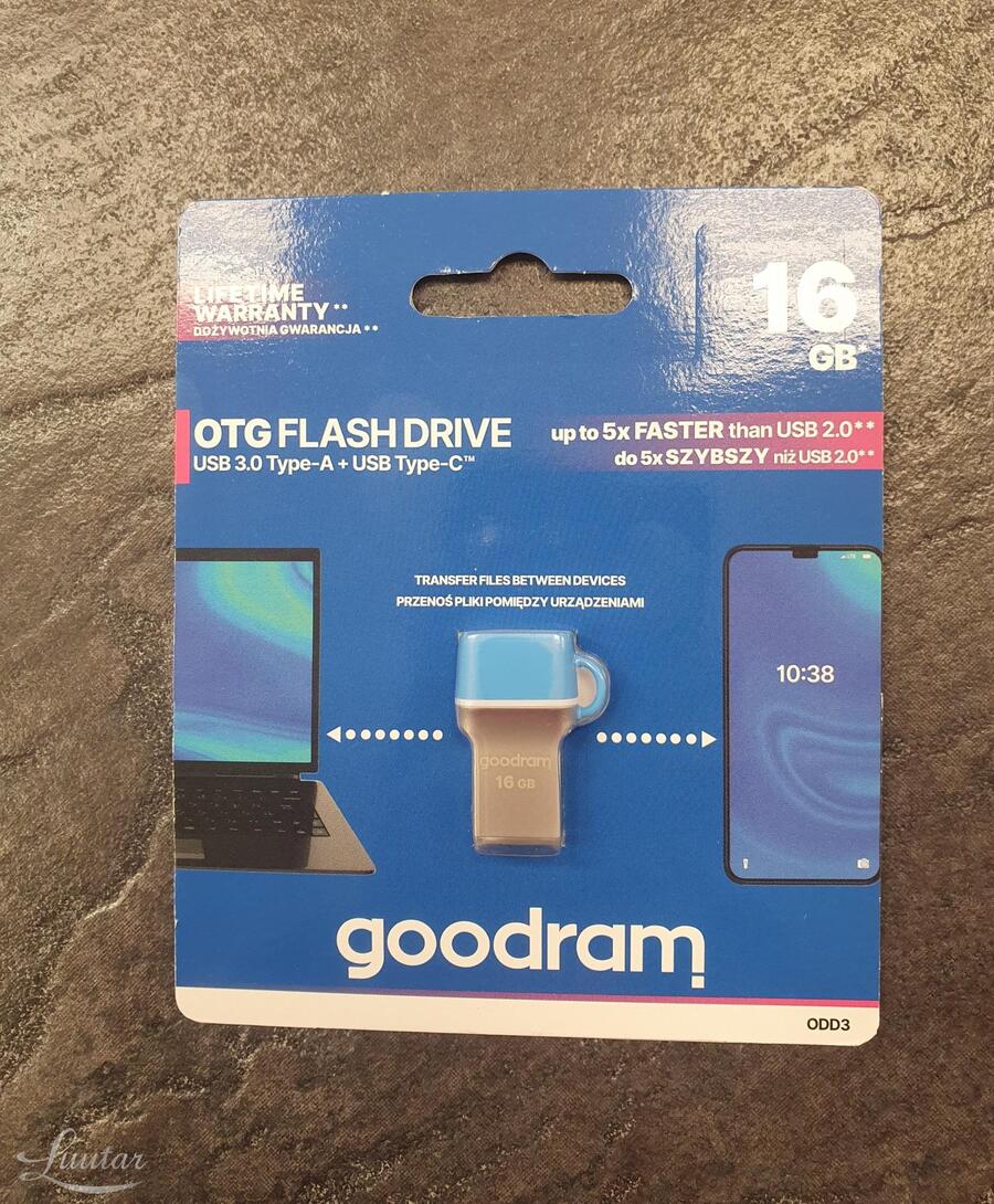 Mälupulk GOODRAM ODD3 16GB USB Type-C 3.0 blu