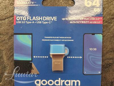 Mälupulk GOODRAM ODD3 64GB USB Type-C 3.0 blu