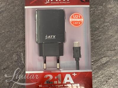 Laadija JELLICO U21 5V/1A + Juhe MicroUSB