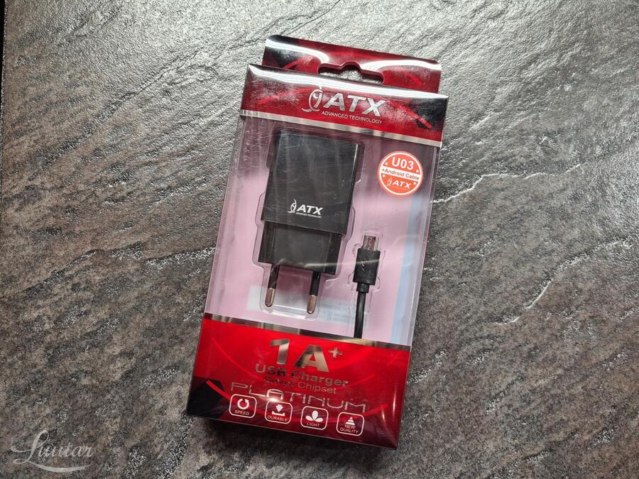 Laadija ATX U03 5V/1A + Juhe microUSB