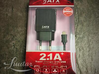 Laadija Jellico U21 5V/2.1A+Juhe micro USB 