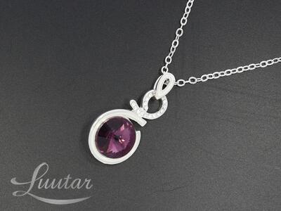 Kaelakett + kulon OiOi Kaetud 18K kullaga + Swarovski kristall UUS!