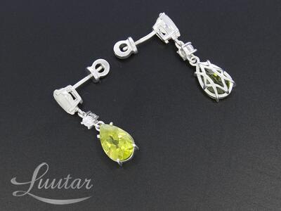 Hõbekõrvarõngad 925* UUED!Peridot!