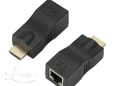 Adapter HDMI → LAN RJ-45 → HDMI kuni 30M FullHD 3D UUS!