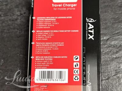 Laadija ATX microUSB 1A 2in1 UUS!