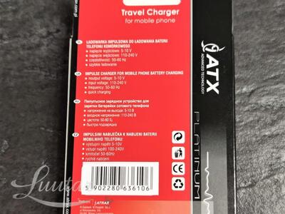 Laadija ATX microUSB 1A 2in1 UUS!