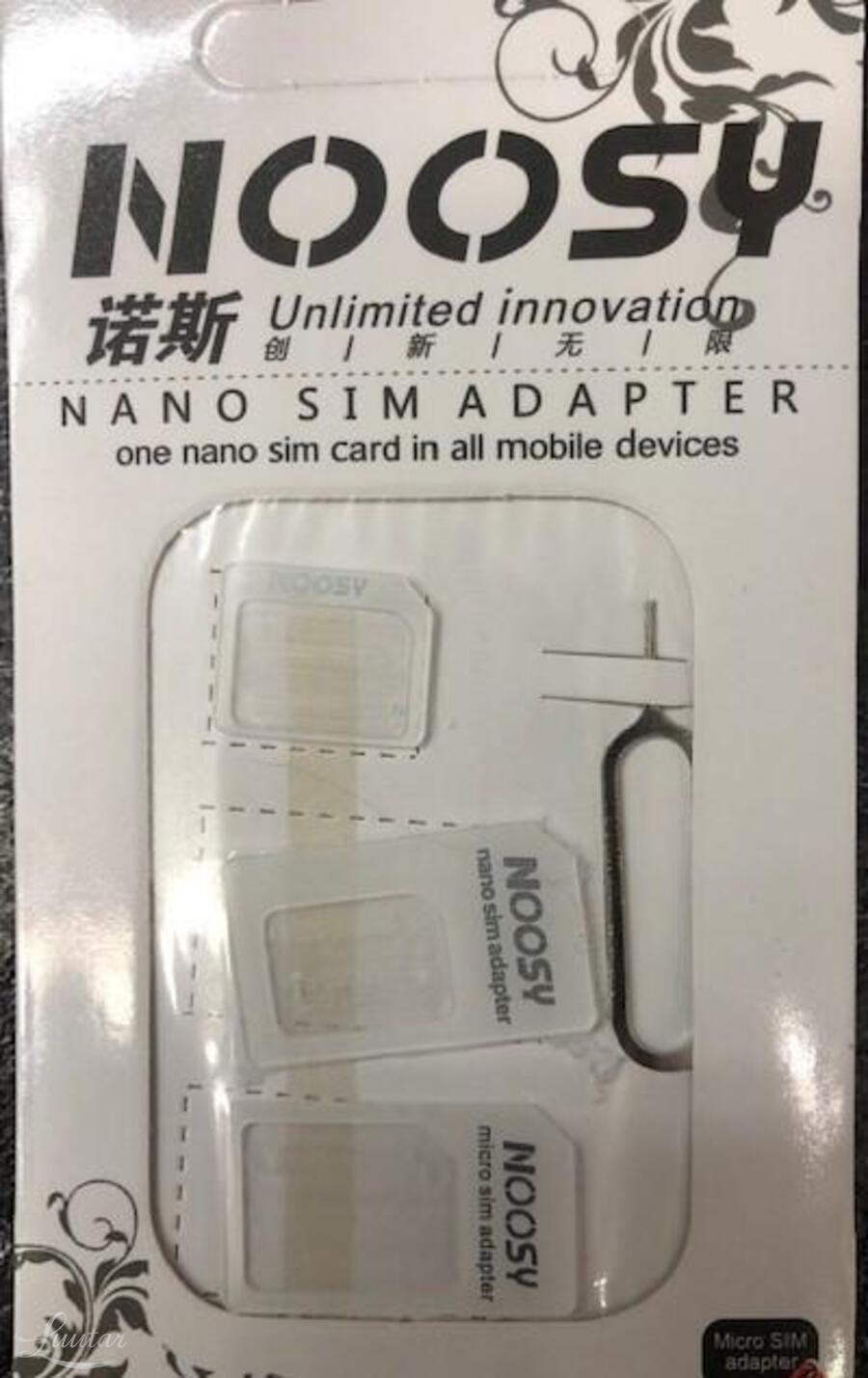Adapter SIM-kaart Nano-Micro-Mini valge UUS!