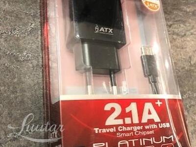 Laadija ATX U21 2.1A + Juhe USB Type-C UUS! 