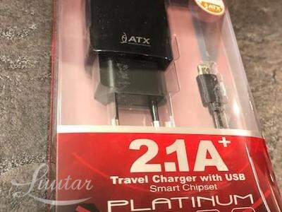 Laadija ATX U21 2.1A + Juhe micro USB UUS! 