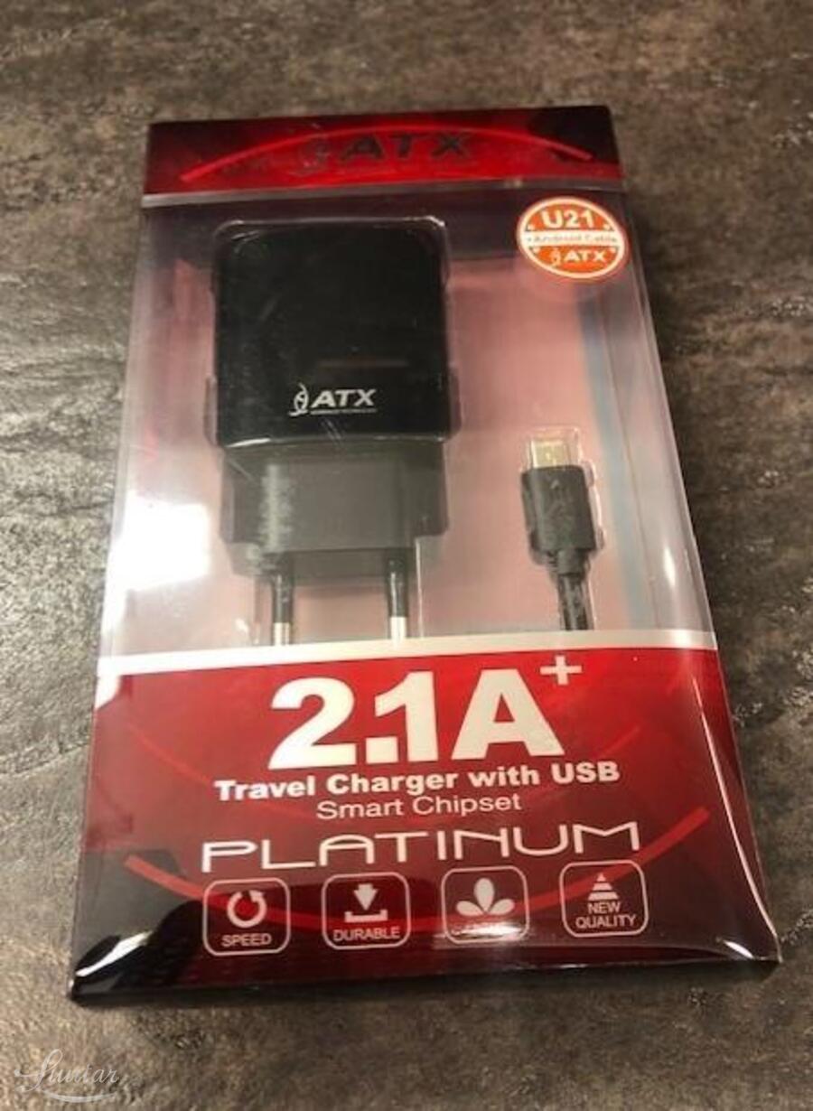 Laadija ATX U21 2.1A + Juhe micro USB UUS! 