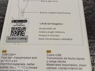Juhe Jellico KDS-30 microUSB 3.1A valge