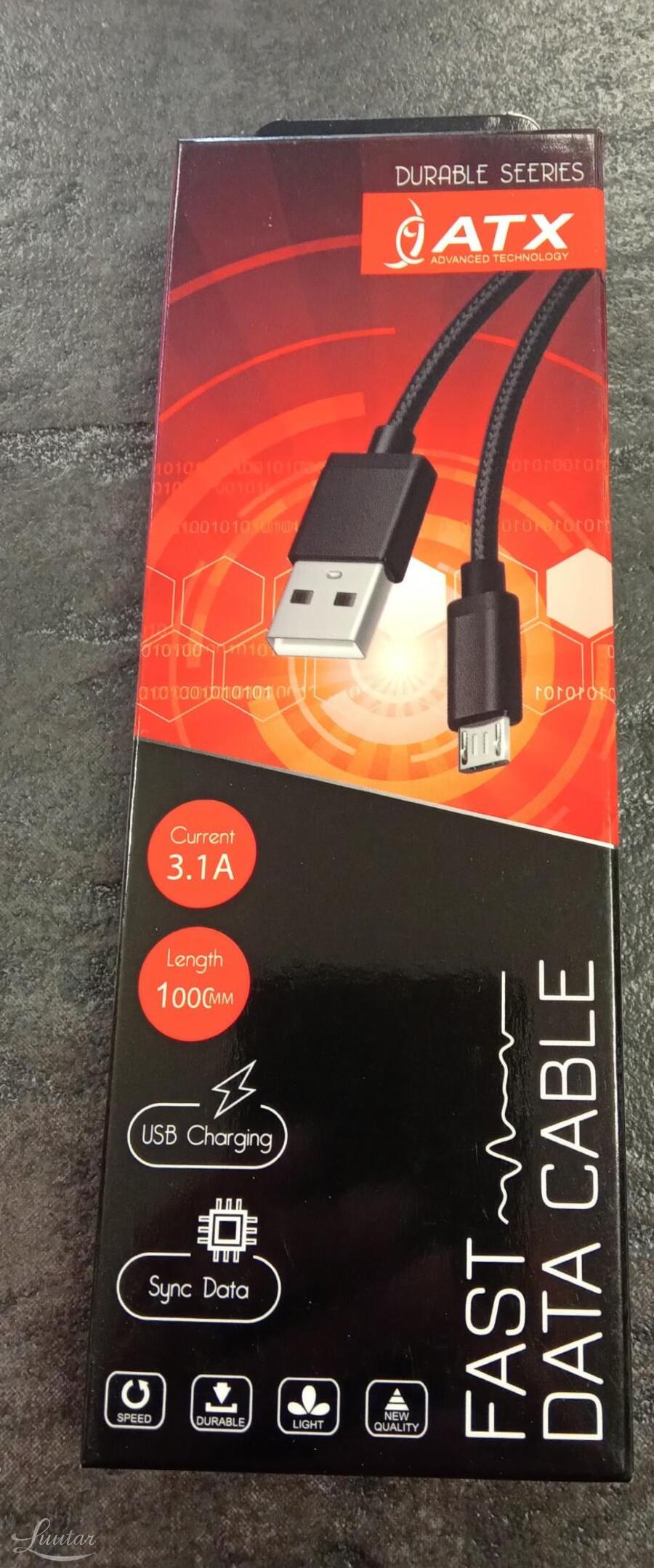 Juhe ATX USB- microUSB Pikk otsik 8mm