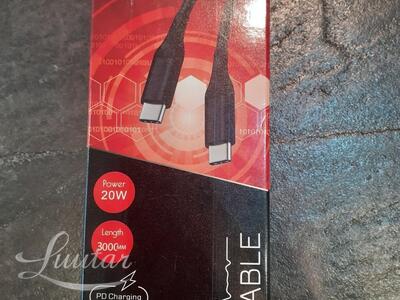 Juhe ATX USB Type-C → USB Type-C 20W 3M UUS!