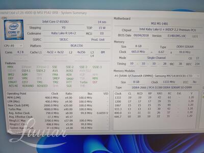 Sülearvuti MSI Prestige PS42 8RB