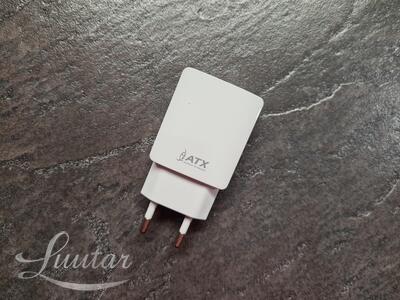 Laadija ATX U21 2xUSB 2.1A + Juhe Lightning