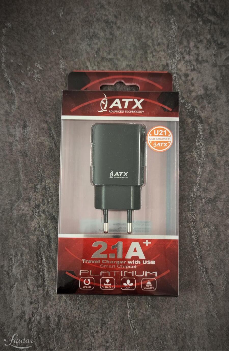 Laadija ATX U21 2xUSB 2.1A