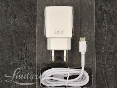 Laadija ATX U21 2xUSB 2.1A+Juhe microUSB