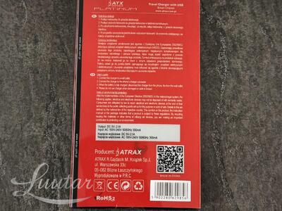 Laadija ATX U21 2xUSB 2.1A+Juhe microUSB