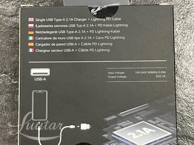 Laadija Prestico USB 2A + Lightning