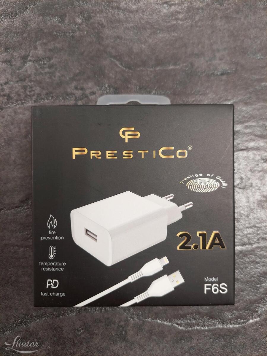 Laadija PRESTICO USB 2A + Lightning