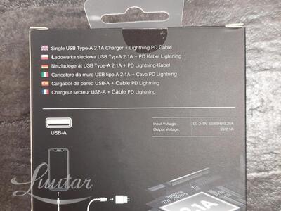 Laadija PRESTICO USB 2A + Lightning