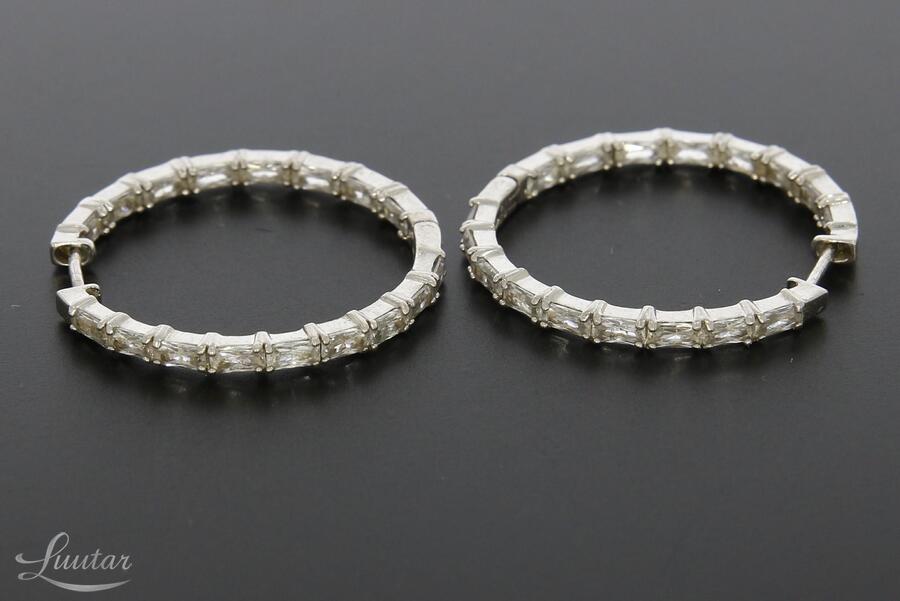 Hõbekõrvarõngad 925* Marmara CRYSTAL INFINITY HOOPS