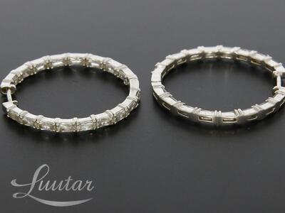 Hõbekõrvarõngad 925* Marmara CRYSTAL INFINITY HOOPS