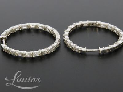 Hõbekõrvarõngad 925* Marmara CRYSTAL INFINITY HOOPS