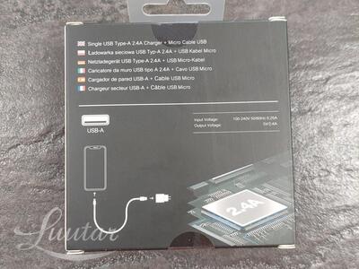 Laadija PRESTICO F6S 2A + microUSB