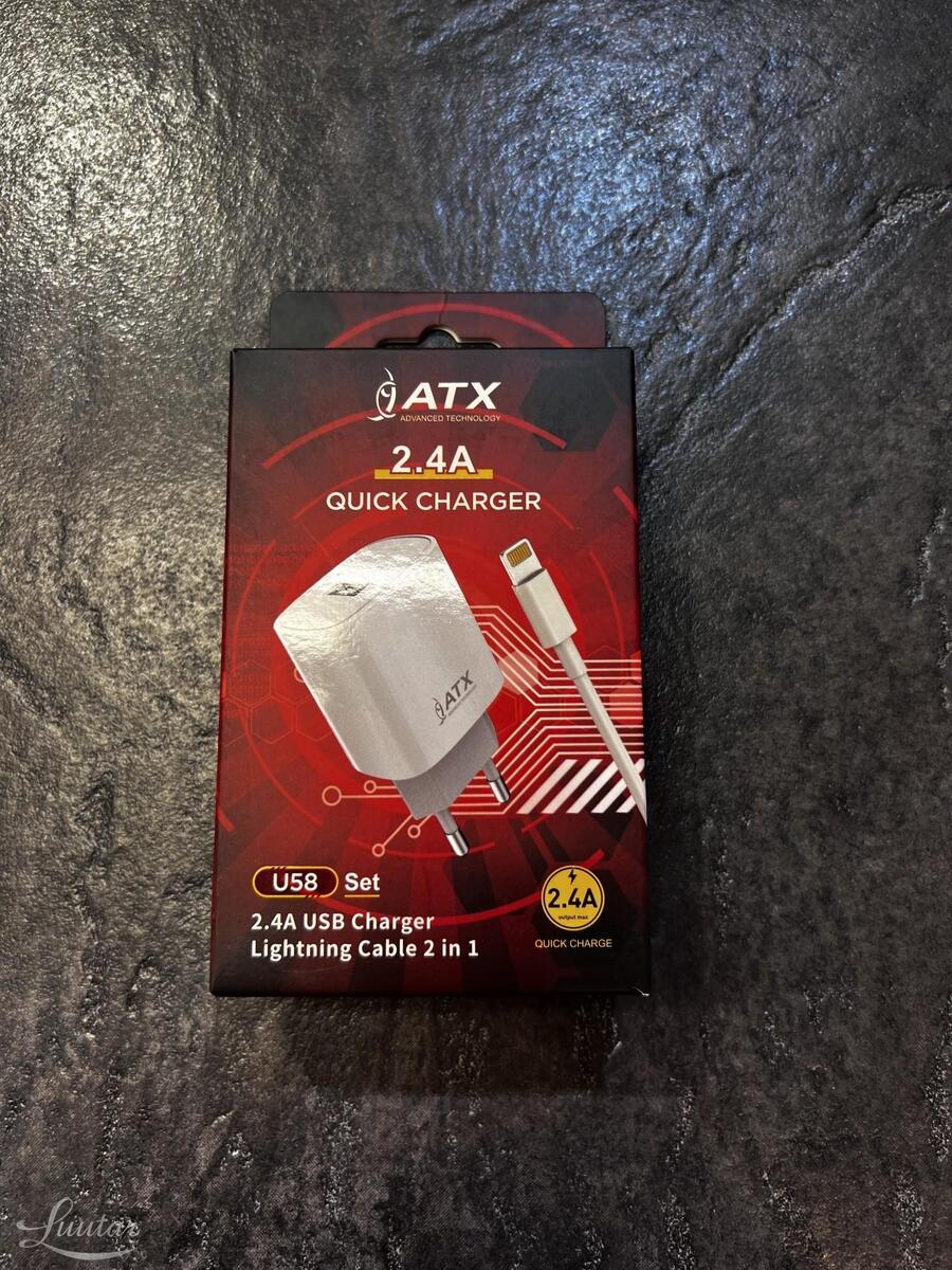 Laadija ATX 2.4A+Lightning